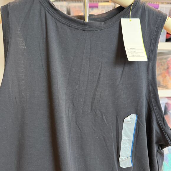 All in Motion Women's Black Active Muscle Tank Top - Size Large - NWT - Picture 5 of 8